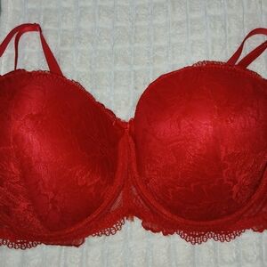 Vibrant Scarlet Lace Bra By Dreamwear Sz 44DD NWOT